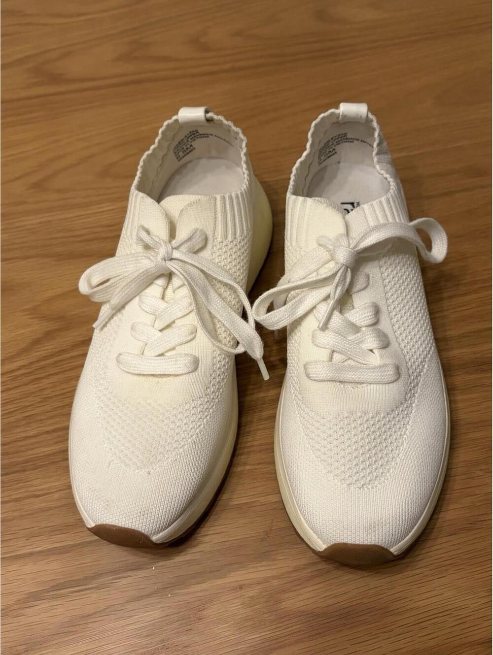 Nordstrom Rack Lesley Sneakers White 6.5 Wedge Hill Mesh Vietnam